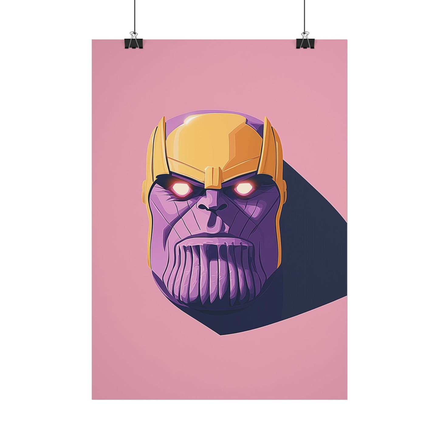Affiche Vector Minimaliste Thanos Marvel