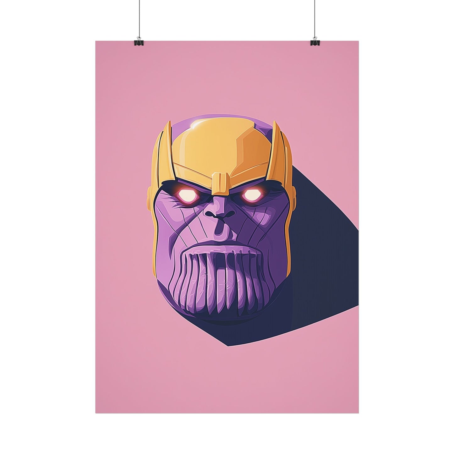 Affiche Vector Minimaliste Thanos Marvel