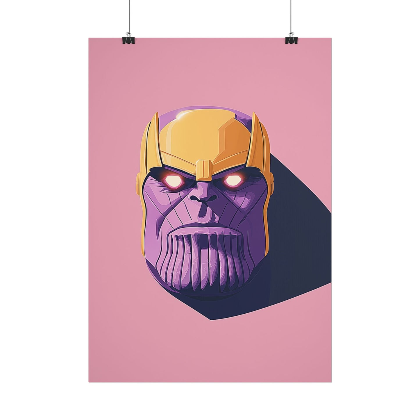 Affiche Vector Minimaliste Thanos Marvel