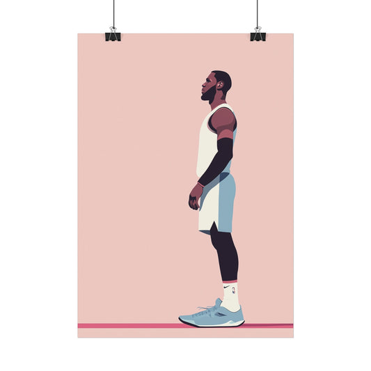 Affiche Vector Minimaliste Lebron James