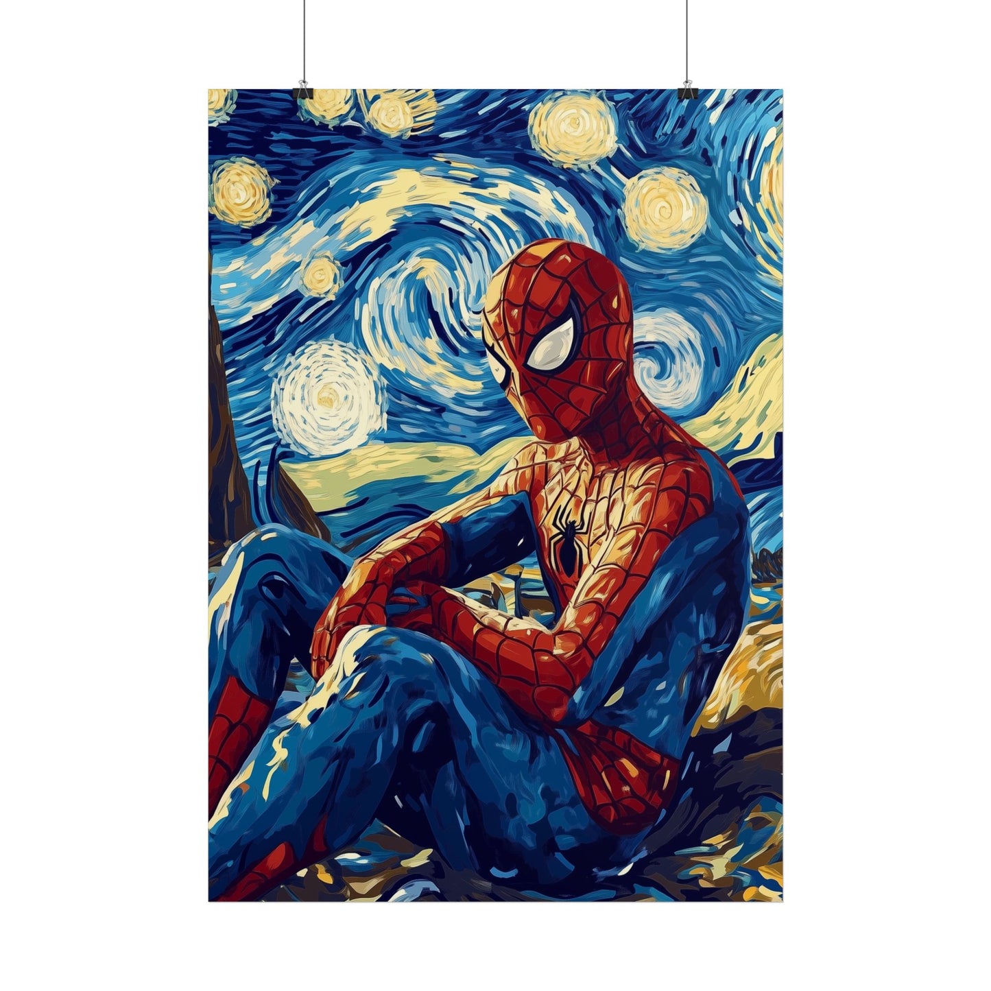 Affiche Van Gogh, Spider Man