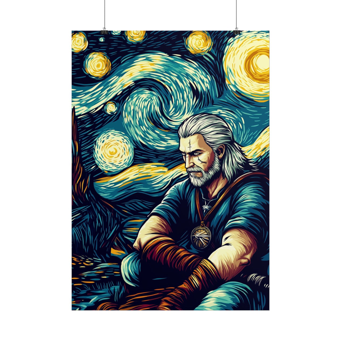 Affiche Van Gogh, The Witcher