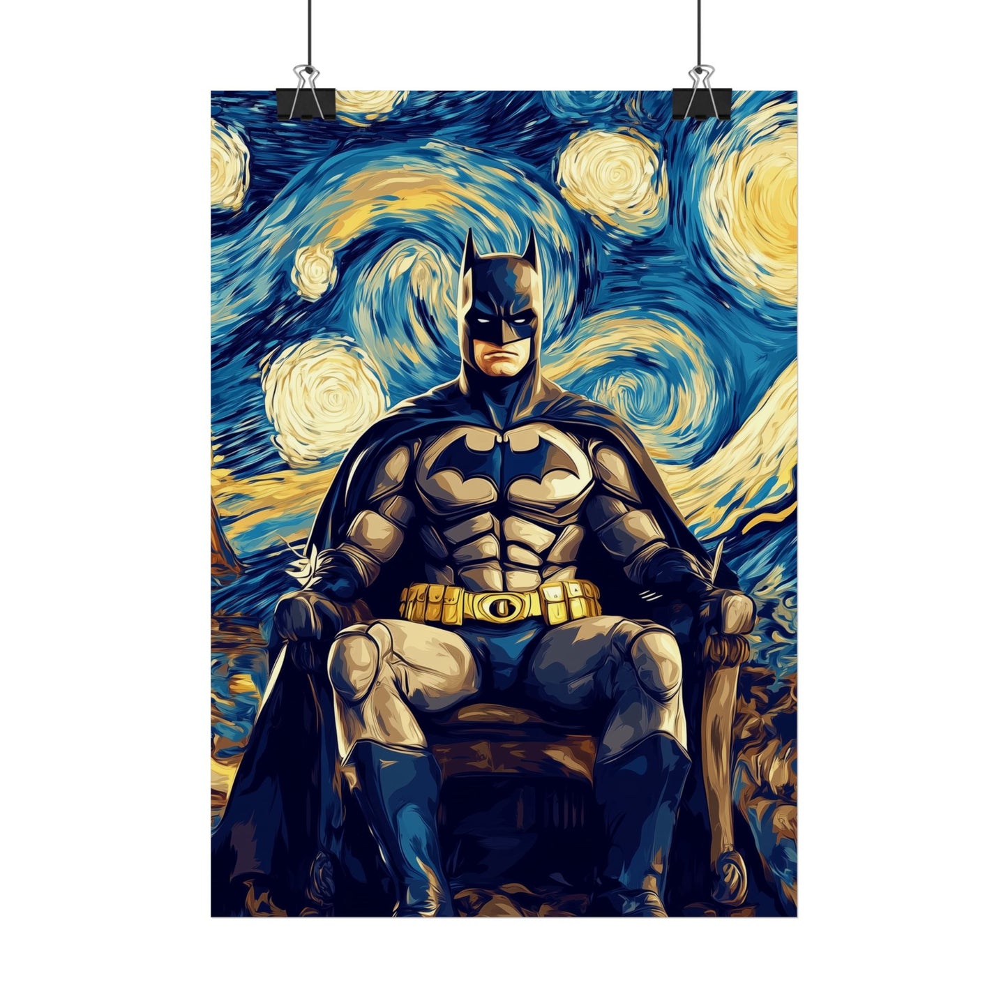 Affiche Van Gogh, Batman