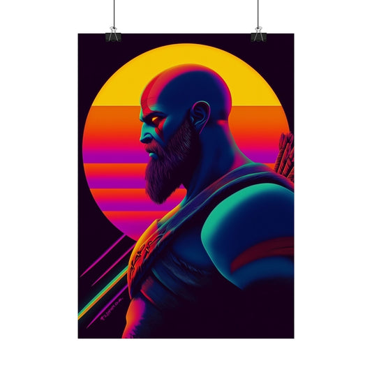 Affiche Black Neon, Kratos