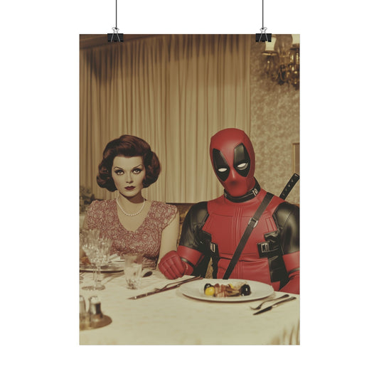 Affiche Vintage 70's Deadpool Marvel