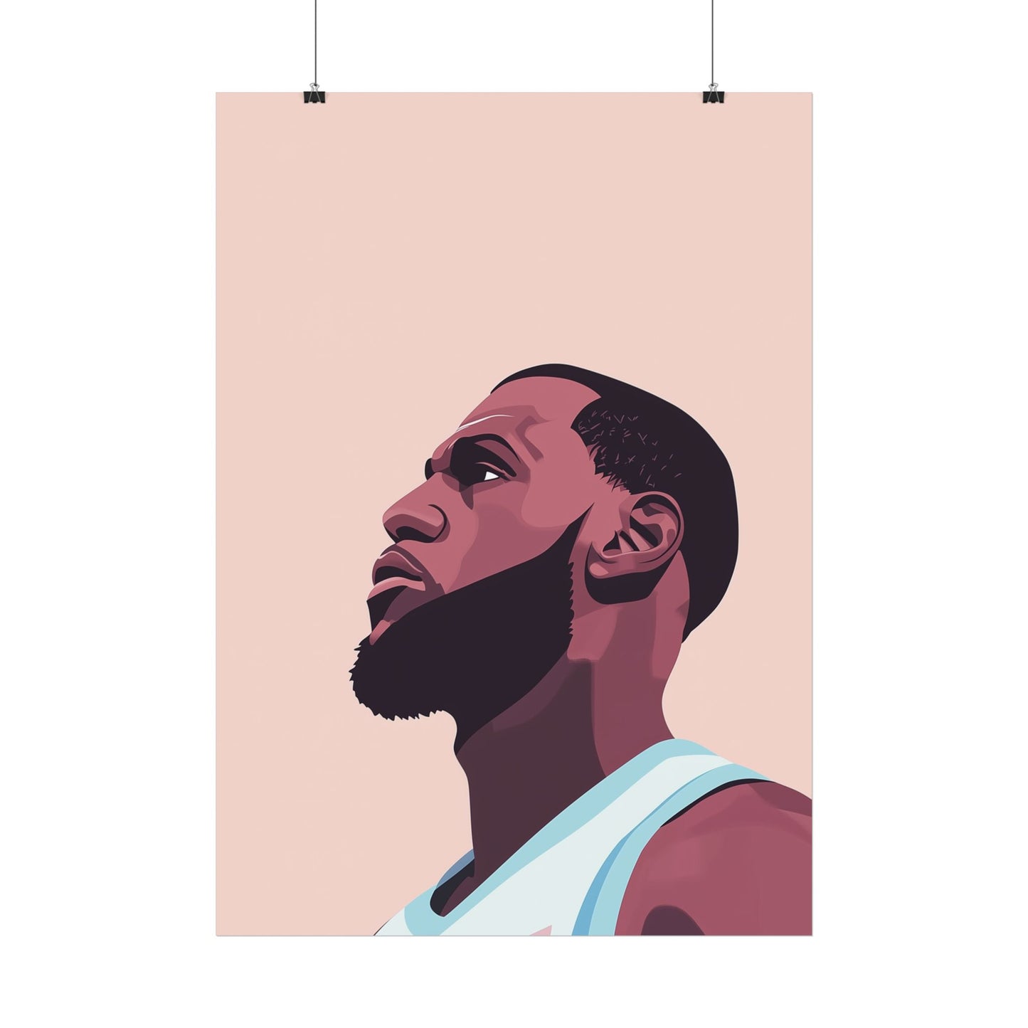 Affiche Vector Minimaliste Lebron James