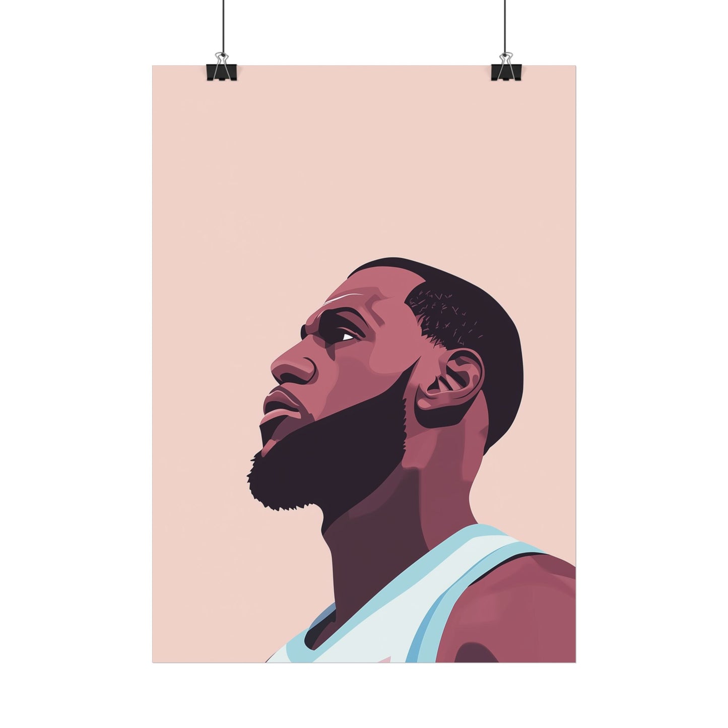 Affiche Vector Minimaliste Lebron James