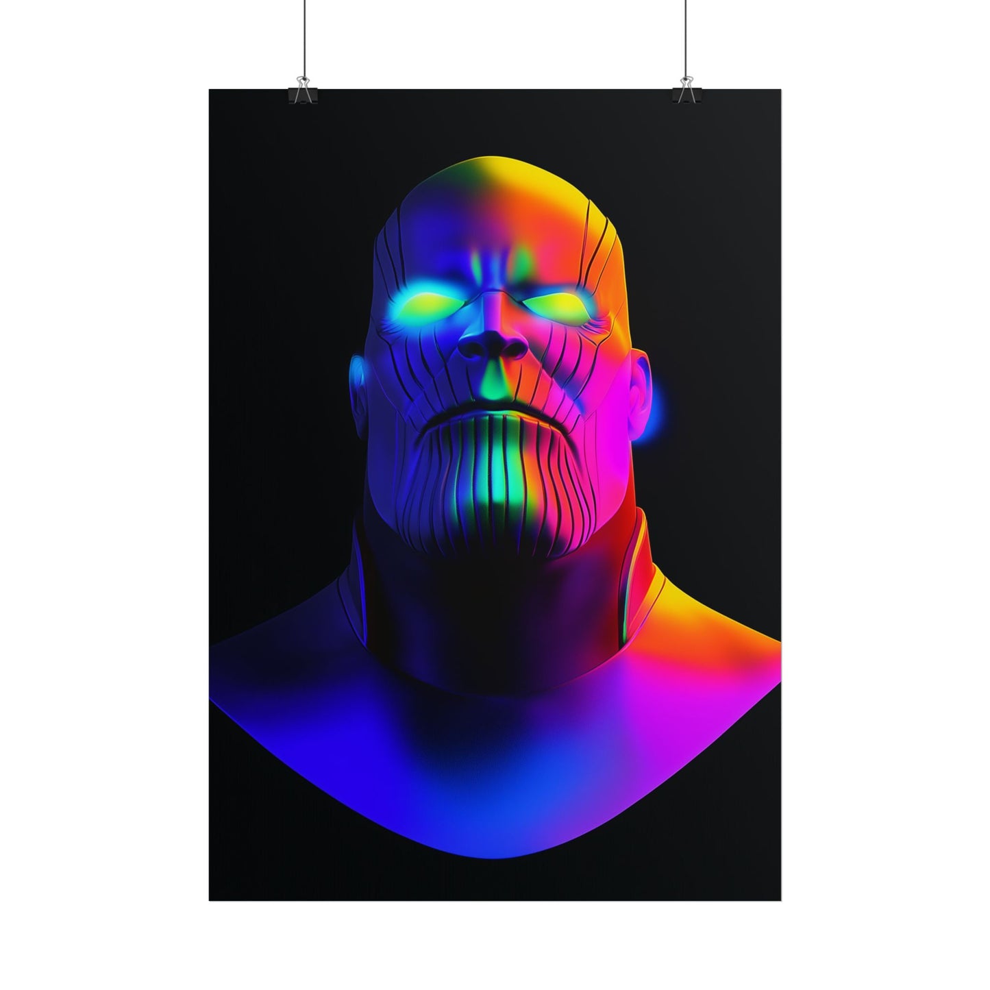 Affiche Black Neon, Thanos