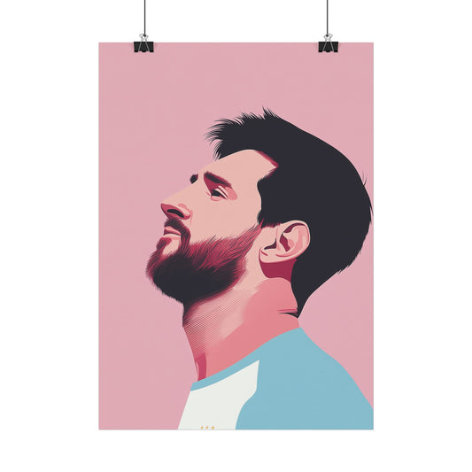 Affiche Vector Minimaliste Lionel Messi