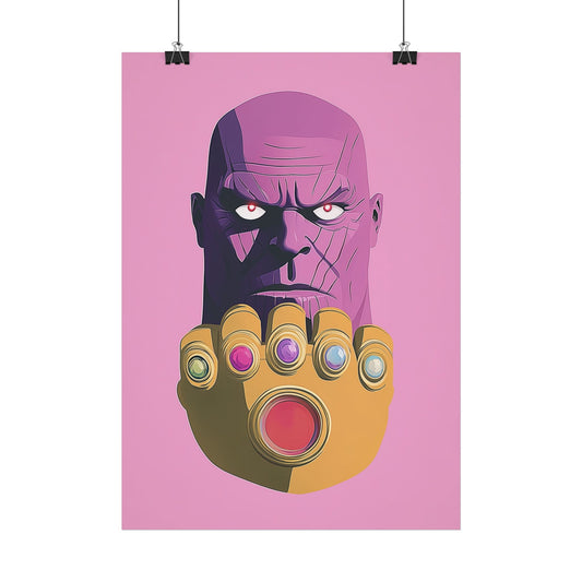 Affiche Vector Minimaliste Thanos Marvel