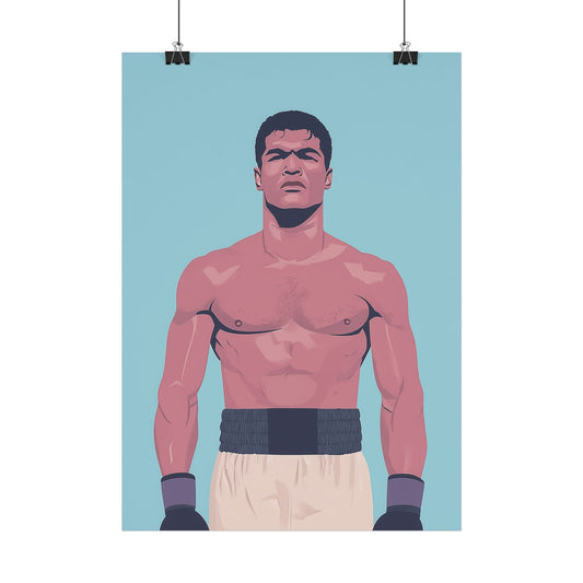 Affiche Vector Minimaliste Mohammed Ali