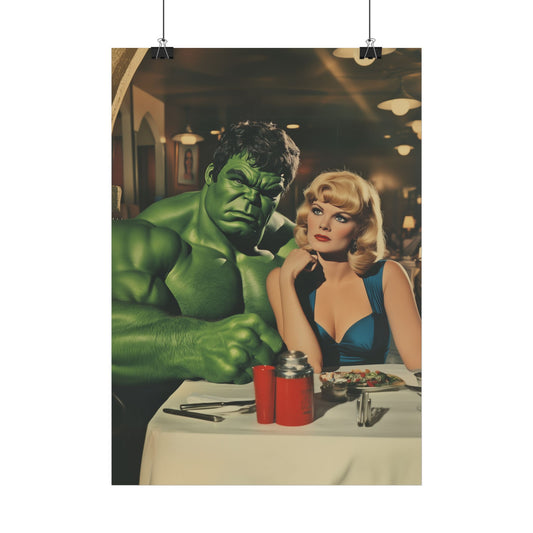 Affiche Vintage 70's Hulk Marvel