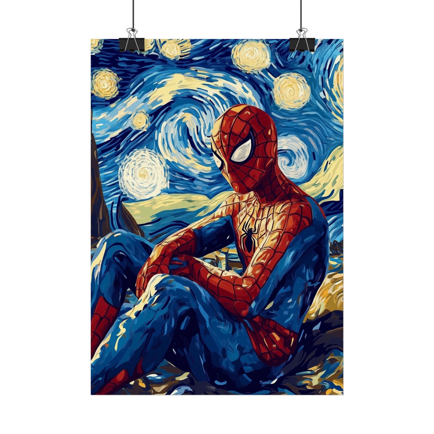 Affiche Van Gogh, Spider Man