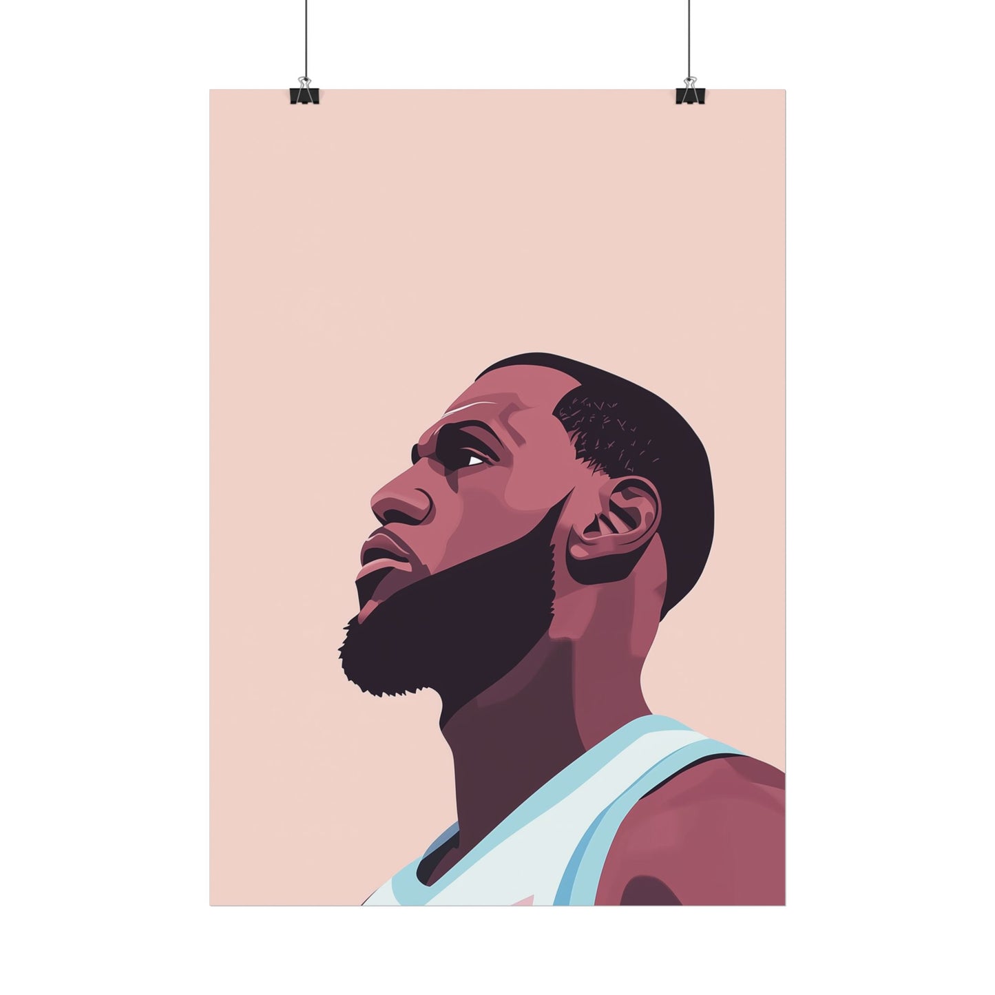 Affiche Vector Minimaliste Lebron James