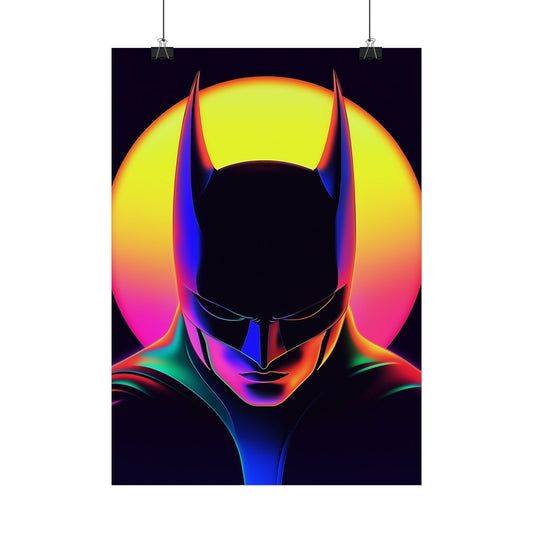 Affiche Black Neon Batman