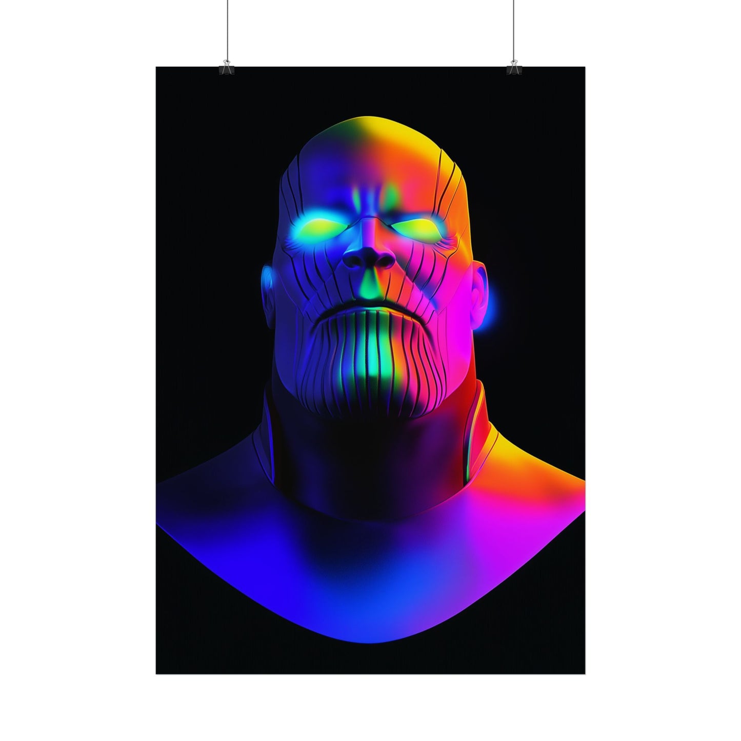 Affiche Black Neon, Thanos