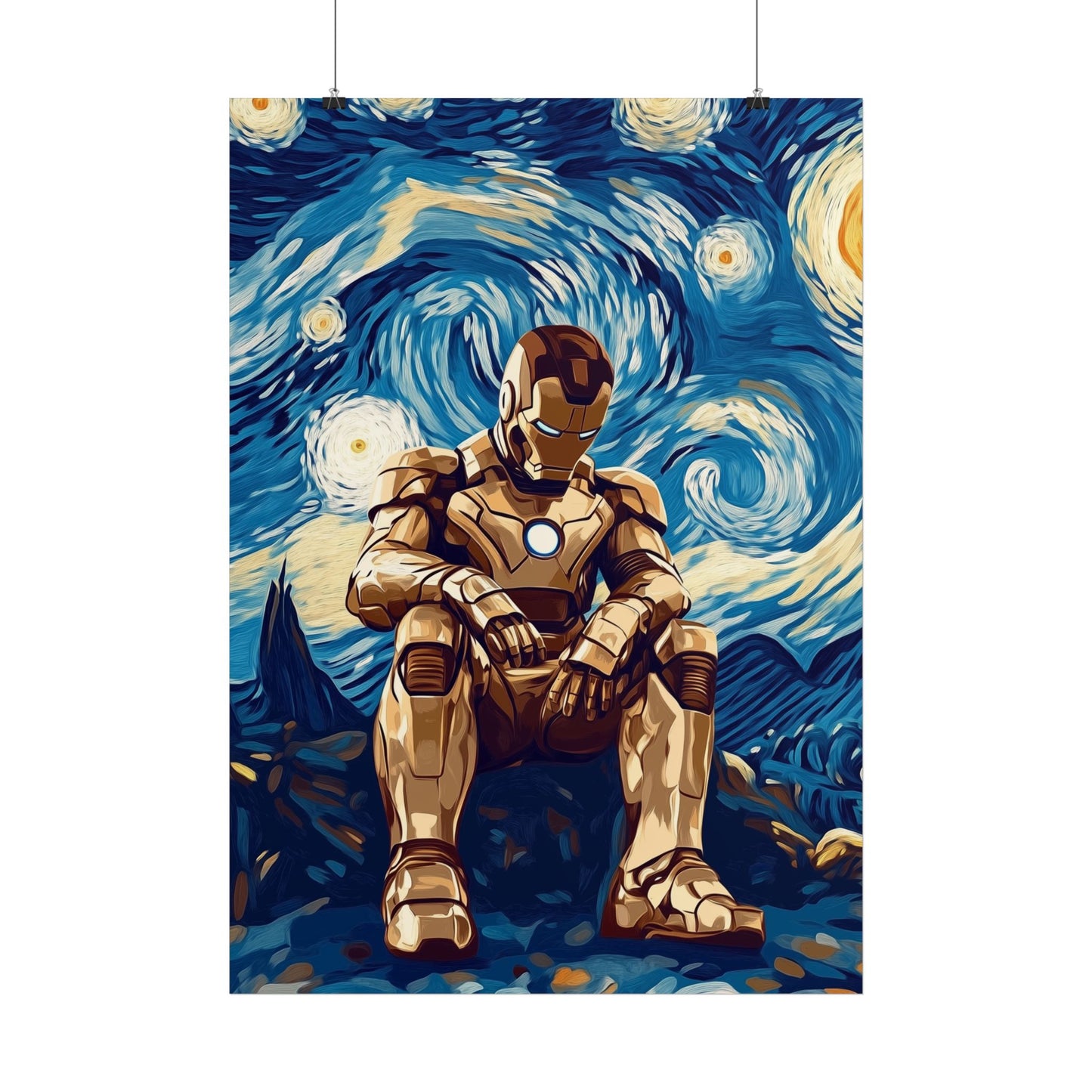 Affiche Van Gogh, Iron Man