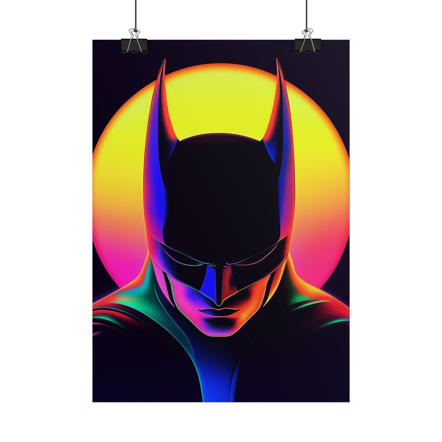 Affiche Black Neon Batman