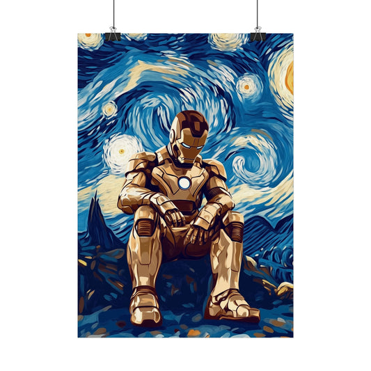 Affiche Van Gogh, Iron Man