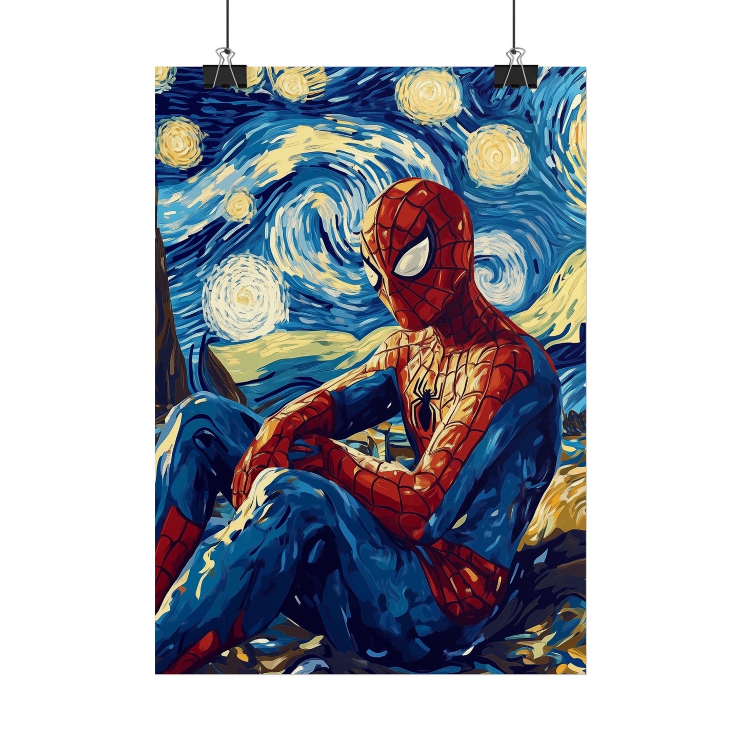 Affiche Van Gogh, Spider Man