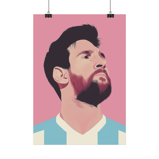 Affiche Vector Minimaliste Lionel Messi